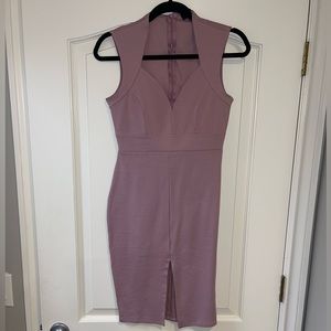 Beautiful Purple Fitted Dress